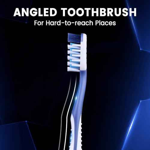 Soft Toothbrushes for Adults, Soft Rounded Bristles, Built in Gum Stimulators, 6 Count