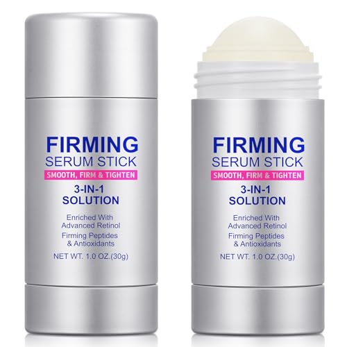 2Pack Advanced-Retinol Firming Serum Stick, 3-in-1 Face Firming Stick for Women, Smooth,Tighten and Firm Face,Neck & Jawline, Reduces Wrinkles, Hydrates & Nourishes Skin (1.0 OZ)