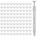 HomTop Ombre Nail Art Sponge Kit with Stainless Steel Grab Pen (150 Pcs)