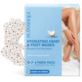 PLANTIFIQUE Hydrating Foot & Hand Mask Set – 2 Pairs for Deep Moisturizing