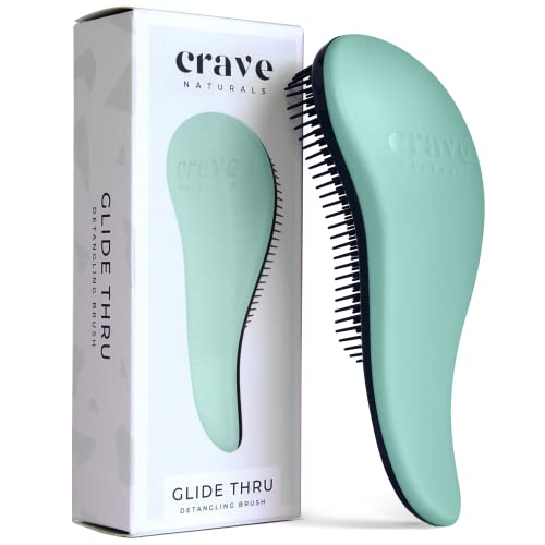 Crave Naturals Glide Thru Detangling Hairbrush - Wet & Dry Hair
