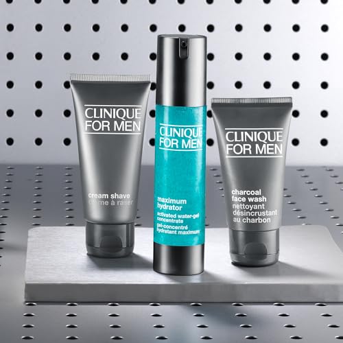 Clinique For Men Maximum Hydrator Activated Water-Gel Concentrate | Lightweight Moisturizer | 72-Hour Hydration | All Skin Types, 1.6 Fl Oz