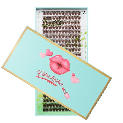 LASHVIEW Eyelash Extensions, Classic Eyelash Extension & Ellipse Flat Eyelash Extension, 0.15 Thickness C Curl 8-15mm Mixed Tray,Natural Semi Permanent Eyelashes,Soft Application-Friendly