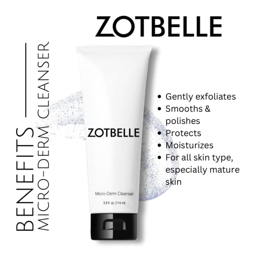 ZOTBELLE MICRO-DERM CLEANSER Gently Cleanses and Exfoliates to Remove Excess Oil and Unclog Pores.
