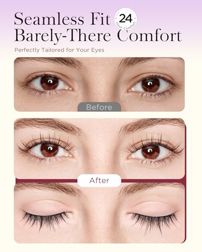 BEYELIAN Magnetic Eyelashes Kit - Soft, Glue-Free & Reusable