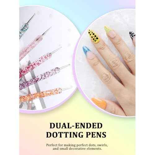 33PCS Nail Art Brushes Set, Nail Art Tools, Nail Design Tools with Gel Nail Brush, French Tip Tool Liner Brushes, Dotting Tools, Builder Gel Brush, Nail Tech Beginners Must Haves Stuff Supplies