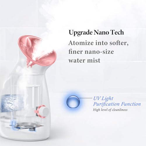 Colorfarm Facial Steamer Nano Ionic: Large 3-in-1 Face Steamer Deep Cleaning Unclogs Pores - Humidifier Hot Mist Home Sauna Spa for Women Men Sinuses Moisturizing