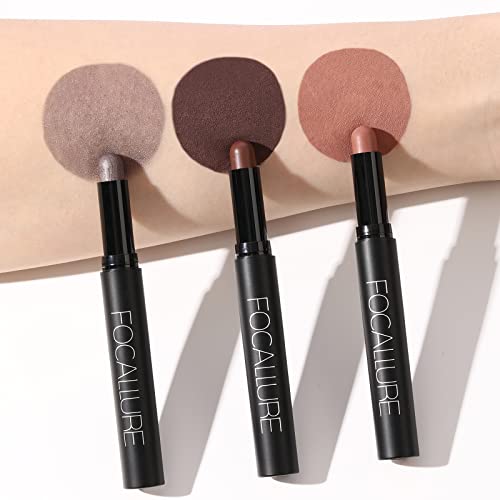 FOCALLURE Cream Eyeshadow Stick Set - 3PC Waterproof Pencil