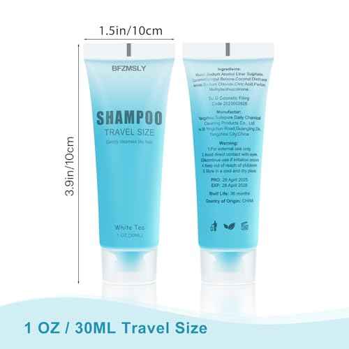 50 Sets Hotel Toiletries Set Bulk, 200 Pcs Travel Mini Bundle Amenities with Shampoo, Conditioner, Body Lotion & Bar Soap - White Tea Scent - Guest Supplies for Airbnb, Motel, Hospitality