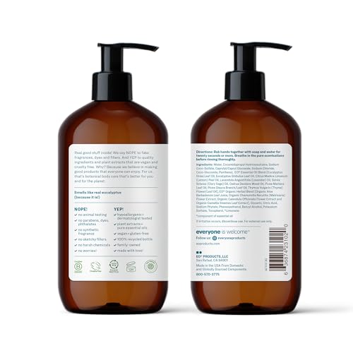 Everyone Liquid Hand Soap,12.75 Ounce,Pacific Eucalyptus,made with Essential Oils for kitchen and bathroom,(Pack of 6)