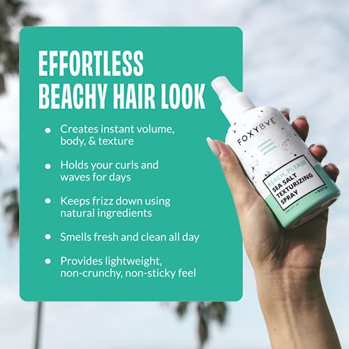 FoxyBae Sea Salt Spray for Hair - Volumizing & Texturizing - 8 Fl Oz