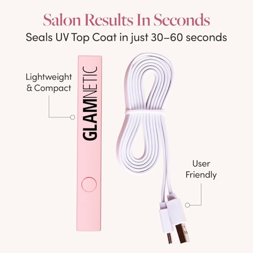 Glamnetic Handheld UV LED Nail Lamp | USB Rechargeable