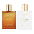BellaVita Luxury Unisex Perfume Duo - Honey Oud & White Oud Eau de Parfum, Long-Lasting Vegan Fragrances, Gift Set