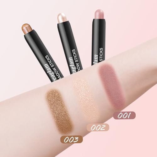 Creaglam Eyeshadow Stick Set 3pc Waterproof Blendable