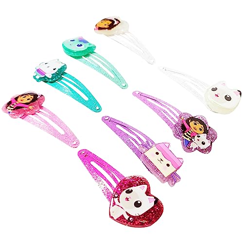 Gabby's Dollhouse Snap Hair Clips 8-Pack for Girls