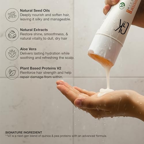 GK HAIR shampoo and conditioner set - Sulfate Free shampoo and Conditioner For Color Treated Hair -Volumizing, Hydrating & -Made with Aloe vera, Parki Butter- Free of Parabens & Phthalates (10 Fl Oz)