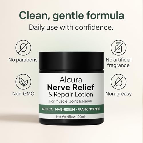 Alcura Lotion, Alcura Cream with Magnesium Massage Body Moisturizer ? 4 fl oz