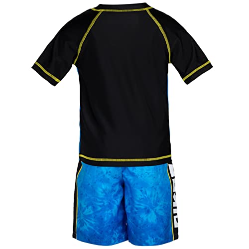 Pokemon Raglan Rash Guard and Swim Trunks UPF 50+ Outfit Set Little Kid to Adult Sizes (4 - Large)