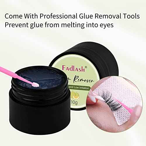 Eyelash Extension Remover 10g Cream Lash Extension Remover Dissolves Powerful Eyelash Glue Remover Low Irritation eyelash remover for lash extensions Lash Glue Remover for Sensitive Skin(Hami Melon)