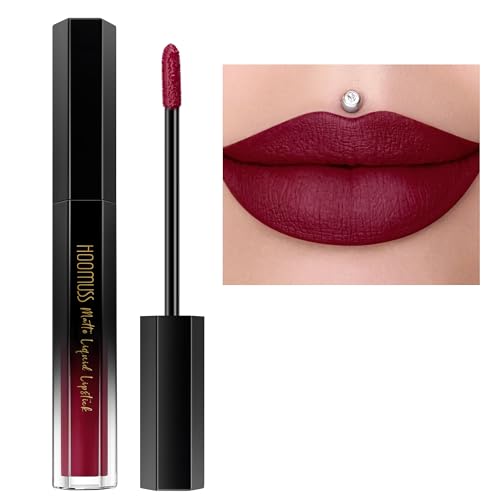 Burgundy Matte Liquid Lipstick - 16 Hour Long Lasting, Cruelty Free