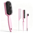Curl Defining Brush Set - 4pc Hair Comb Kit for Curly Hair