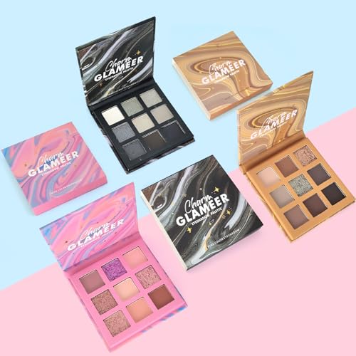 GLAMEER 18-Color Eyeshadow Palette - Matte & Shimmer