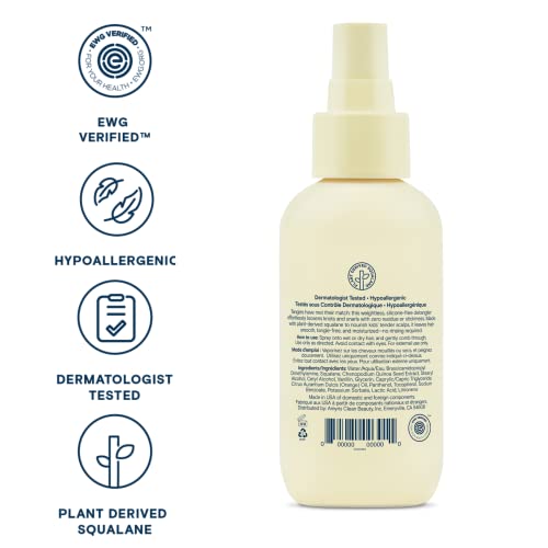 Pipette Kids Leave-In Hair Detangler Spray, 4.4 Fl Oz