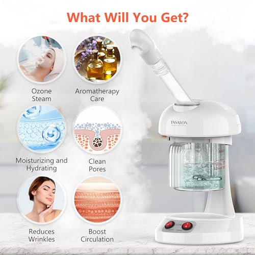 TASALON Facial Steamer with Ozone & 360° Rotating Arm