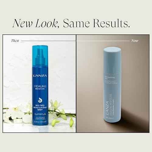 L'ANZA Healing Moisture Mist Leave-In Conditioner Spray, Hydrating Mist, Detangles, Softens, UV & Heat Protection, Adds Shine, Fights Humidity, Color Safe, Strengthening Care, Sulfate Free (6.8 Fl Oz)