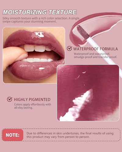 3Pc Hydrating Lip Gloss & Brown Lip Liner Combo Set