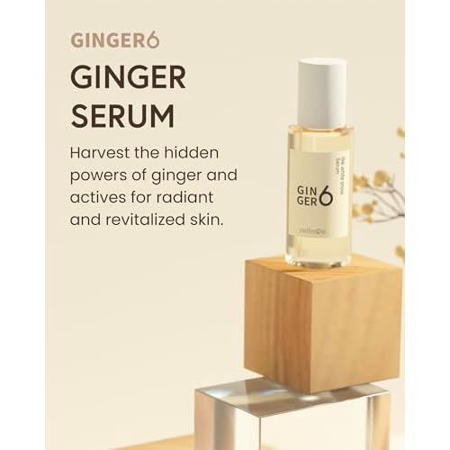 Face Serum - 70% Ginger Water, Deep Hydration with Niacinamide and Hyaluronic Acid, Revitalizing Korean Skincare for Glowing Skin, 1 fl oz