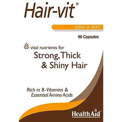 Hair VIT Hair Growth Supplement ? 90 Capsules, Once Daily Formula with B-Complex Vitamins, Biotin, Amino Acids & Nutrients for Healthy, Strong, Fuller-Looking Hair in Men & Women