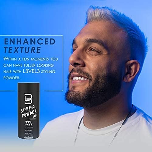 L3 Level 3 Pomade for Men - Long-Lasting Hold with Keratin