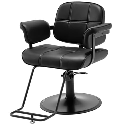 Towning Extra Wide Barber Chair Hydraulic Pump 360° Swivel