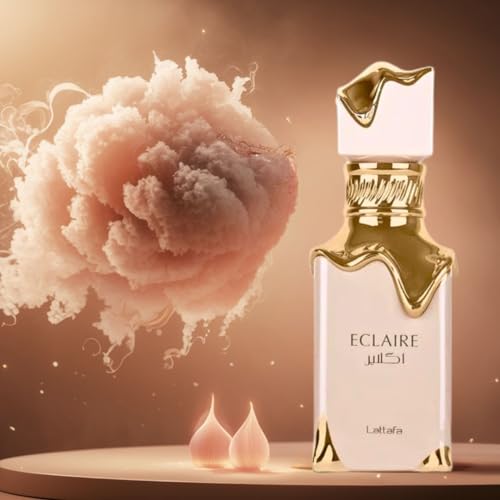 Lattafa Eclaire Eau de Parfum Spray for Women, Gourmand Fragrance, 3.4 oz/100ml