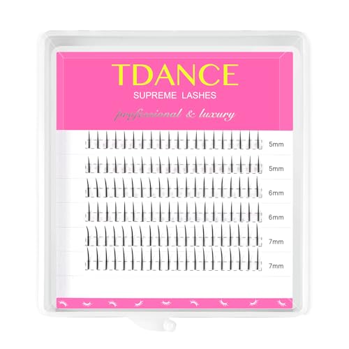 TDANCE Bottom Lash Extensions 120pc 0.07mm B Curl 5-7mm