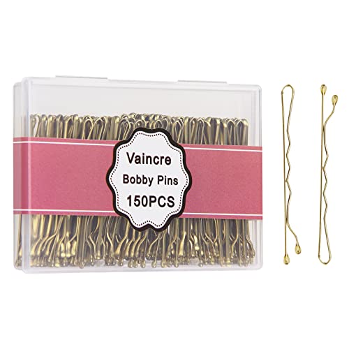 Blonde Bobby Pins 150 Count with Storage Case - Hair Styling & Hairpins