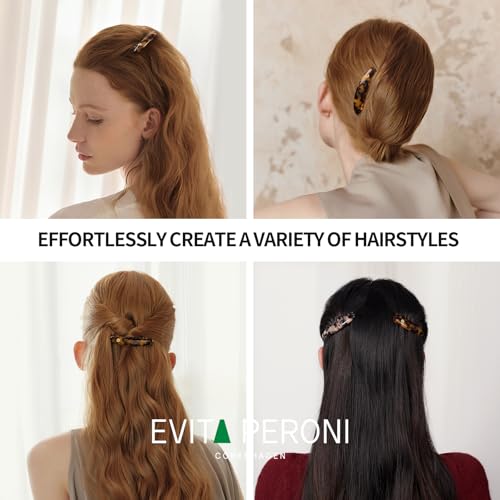 Evita Peroni Red French Hair Comb Acetate Side Clip – Secure French Twist