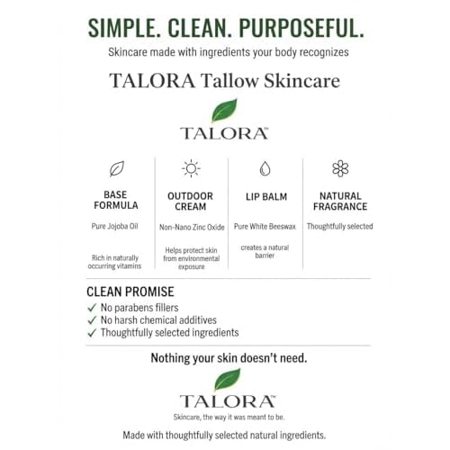 Tallow Cream: Lavender | 100% Grass-Fed & Finished Beef Suet Tallow Moisturizer with Organic Jojoba Oil | Deeply Nourishing | All-Natural Skin Cream for Dry & Sensitive Skin (2oz)