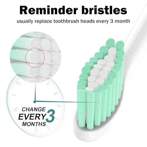 Toothbrush Heads for Philips Sonicare Replacement Brush Heads Medium Soft Dupont Bristles Electric Toothbrush Replacement Heads Fit E-Series Essence Xtreme Elite Advance and CleanCare, 8 Pack, White