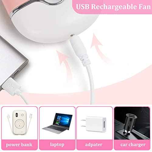 Professional Lash Fan Dryer for Eyelash Extensions | Shmian USB Rechargeable Mini Fan with Cooling Sponge & T-Shape Stand | Fast-Drying Lash Adhesive Tool for Eyelash Techs & Nail Polish