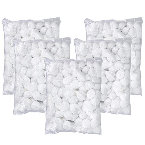 Hedume Pure Cotton Super Jumbo Cotton Balls, 500 Count (5 Pack x 100)