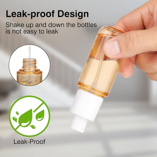 KREMORV 4-Pack Mini Spray Bottles 1.35oz for Travel & Toiletries