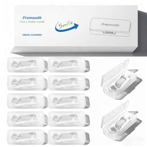 140 Count Braces Flossers with 10 Travel Cases, Orthodontic Flossers for Braces - Ortho Dental Floss Picks, 14 Count (Pack of 10)