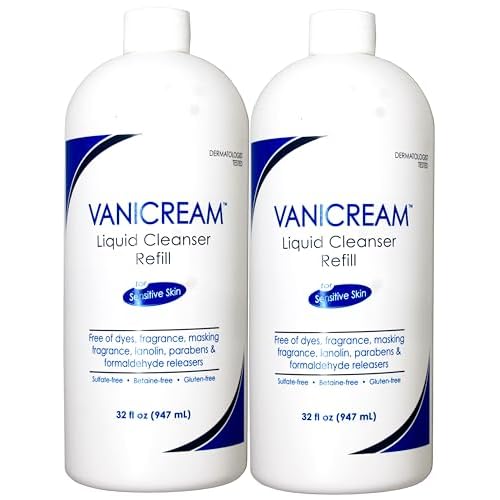 Vanicream Free & Clear Liquid Cleanser Refill 32 oz (Pack of 2)