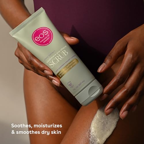 eos Vanilla Cashmere Skin Collection 3-Step Bundle - Pre-Shave Scrub, Butter, Post-Shave Body Cream
