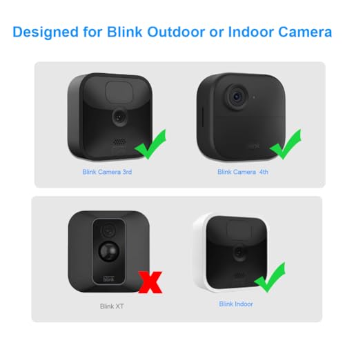 Blink Outdoor Vinyl Siding Mount with Waterproof Case, No-Hole Needed Mounting Bracket and Full Weather Proof Cover for All-New Blink Outdoor Security Camera System(3 Pack)