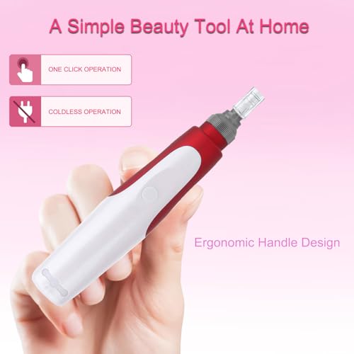 Microneedling Pen 0.25mm - 5 Speed Derma Roller Kit