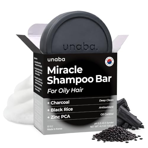 Miracle Clarifying Shampoo Bar for Oily Hair & Build-Up – 4.2 oz by Unaba