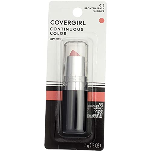 CoverGirl Continuous Color Lipstick Bronzed Peach 015 (2-Pack)